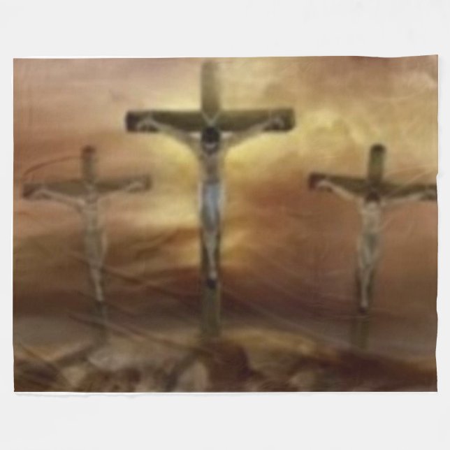 CRUCIFIX FLEECEDECKE (Vorderseite (Horizontal))
