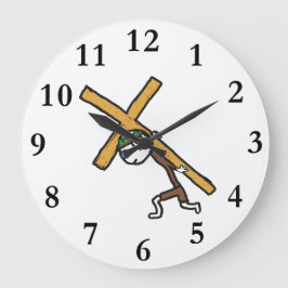 Crucifix Große Wanduhr