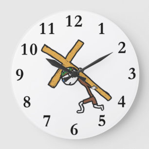 Crucifix Große Wanduhr