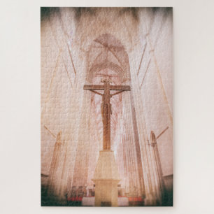 Crucifix hinter dem Altar des Klosters Batalha Puzzle