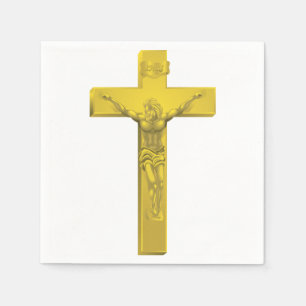Crucifix Paper Napkins Serviette