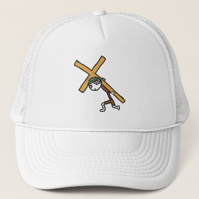 Crucifix Truckerkappe (Vorderseite)