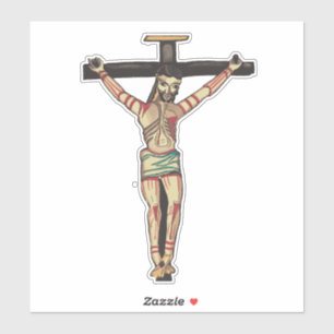 Crucifixe Jesus Christus Cross Wasserfarbe Kunst Aufkleber