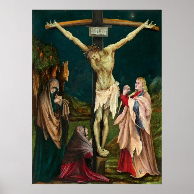 Crucifixe - Matthias Grünewald Kunstposter Poster (Vorne)