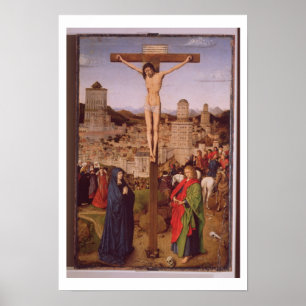 Crucifixe (Öl auf Tafel) Poster