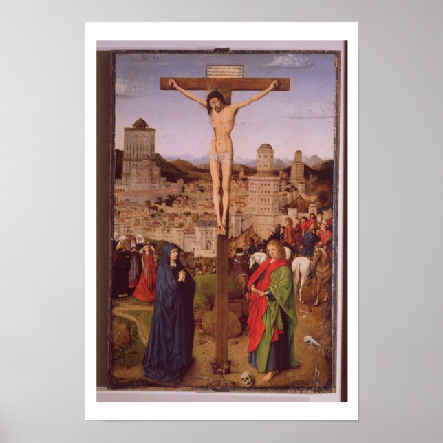 Crucifixe (Öl auf Tafel) Poster (Vorne)