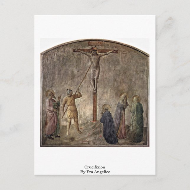 Crucifixe von Fra Angelico Postkarte (Vorderseite)