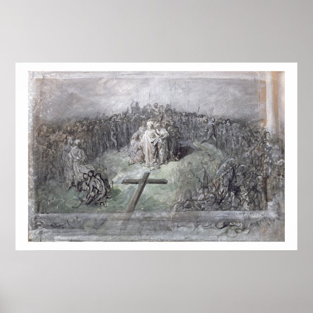 Crucifixe (w/c und gouache auf Papier) Poster (Vorne)