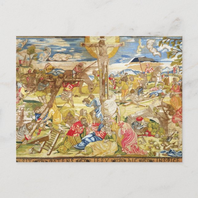 Crucifixion, 1609 (Stickerei) Postkarte (Vorderseite)