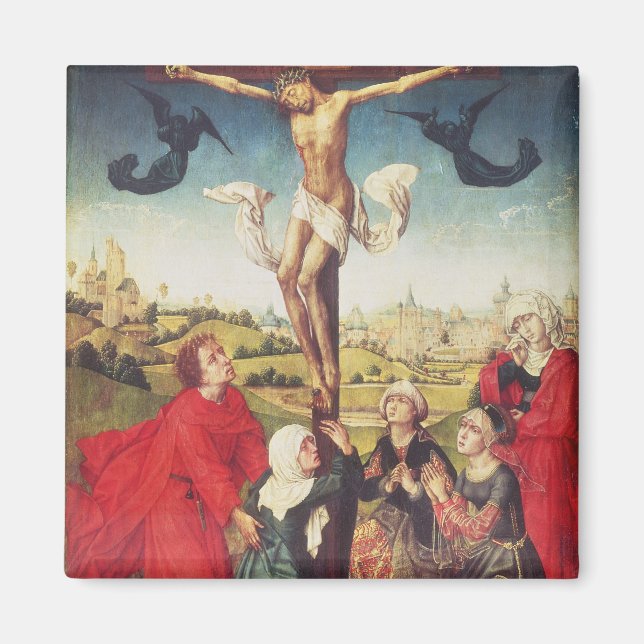 Crucifixion, c.1510 (Öl auf Tafel) Magnet (Vorne)