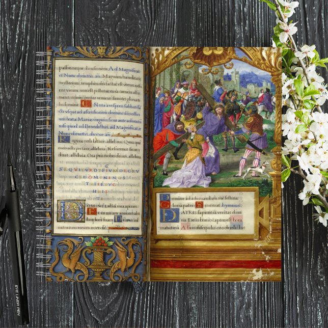 Crucifixion Calvary Way of the Cross Lent Oaster Notizbuch (Crucifixion Calvary Way of the Cross Jesus Christ Religious Christian Catholic Lent Easter Notebook)