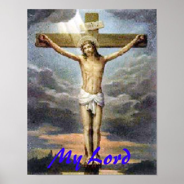 Crucifixion Jesus Religious Print Poster (Vorne)