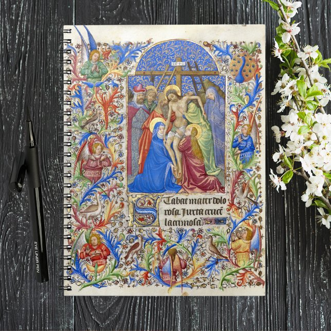 Crucifixion Jungfrau Mary Lent Good Freitag Religi Notizblock (Crucifixion Virgin Mary Jesus Christ Easter Lent Good Friday Religious Christian Spiritual Notebook)