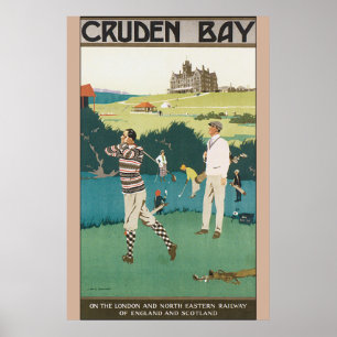 Cruden Bay Vintage Reiseposter Poster