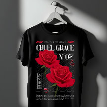 Cruel Grace Rote Rosen Gothic Grafik