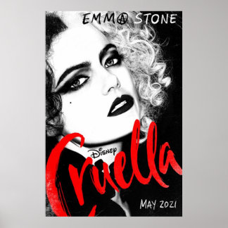 Cruella 2021 Emma Stone Vertikal Poster