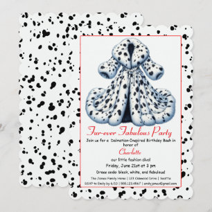 Cruella-inspirierte Dalmatiner-Party – Geburtstag  Einladung