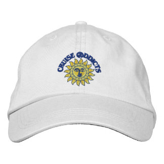 Cruise Addicdicts White Ball Cap Bestickte Kappe