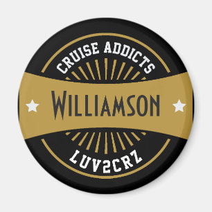 Cruise Addict Monogram Cabin Door Marker Magnet