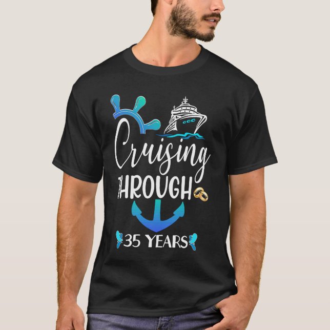 Cruise Anniversary 10th 25th 30 Years Matching Cou T-Shirt (Vorderseite)