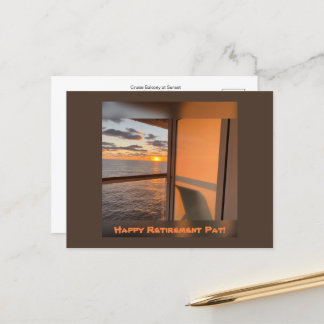 Cruise Balconi bei Sonnenuntergang Postkarte