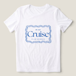 'Cruise Club Mitglied' Anpassbare Jahr-Typografie  Tri-Blend Shirt