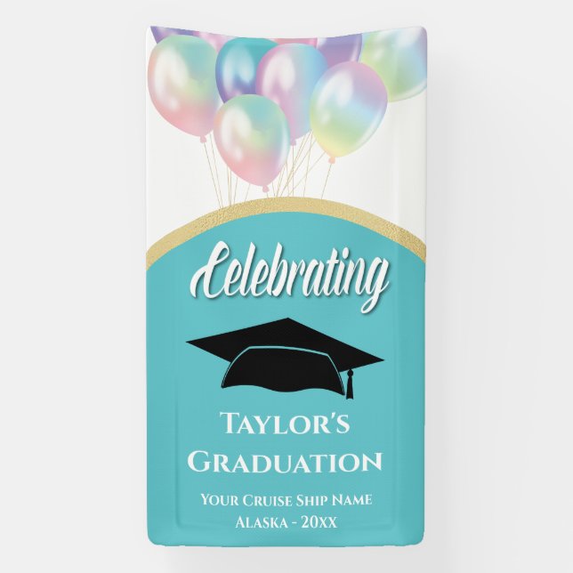 Cruise Door Decor Signieren Stateroom Door Abschlu Banner (Vertikal)