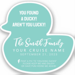 Cruise Duck Aufkleber