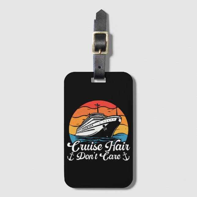 Cruise Hair Keine Sorge Gepäckanhänger (Vorderseite Vertikal)