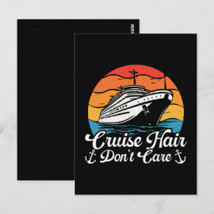 Cruise Hair Keine Sorge Postkarte