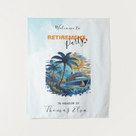 Cruise in Retirement Party, Back Drop Wandteppich