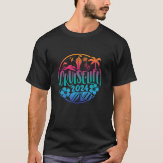 Cruise Life 2024 Tropical Beach Vacation Matching T-Shirt