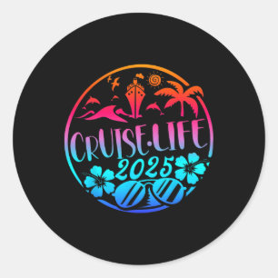 Cruise Life 2025 Family Vacation Matching Family G Runder Aufkleber