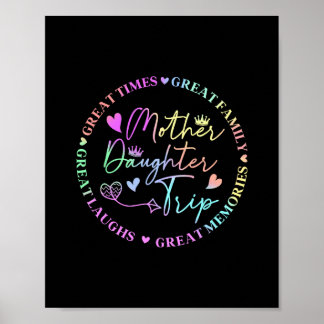 Cruise Mother Daughter Trip 2025 Funny Mom Daughte Poster
