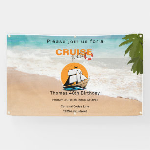Cruise Party 40 Geburtstagsparty Banner