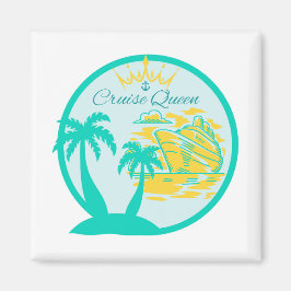 Cruise Queen Door Magnet