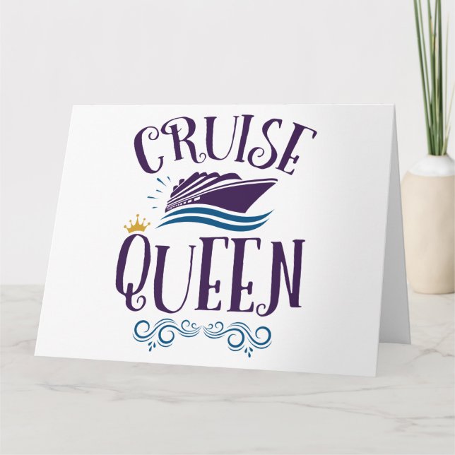 Cruise Queen Niedlich Cruise Women Karte (Vorderseite)