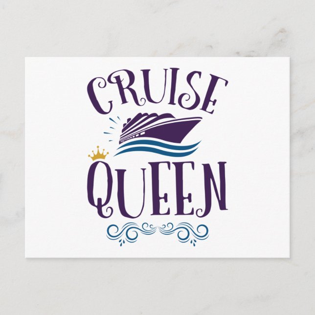 Cruise Queen Niedlich Cruise Women Postkarte