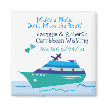 Cruise Save the Date Wedding Magnet