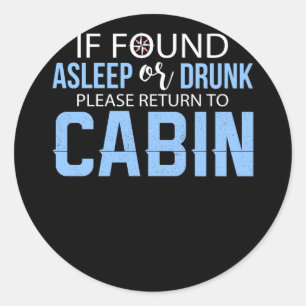 Cruise Ship Accessory If Found Cruise Runder Aufkleber