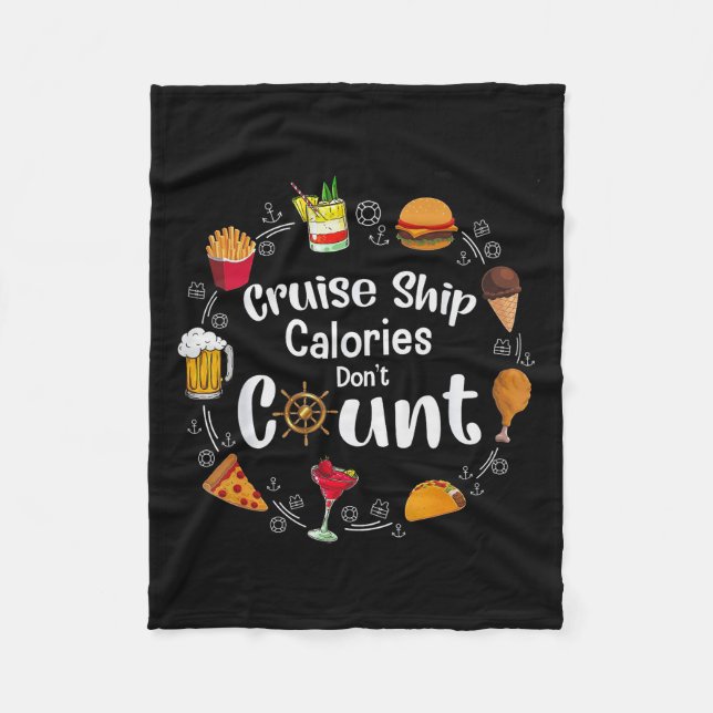 Cruise Ship Calories Don't Count  Fleecedecke (Vorderseite)