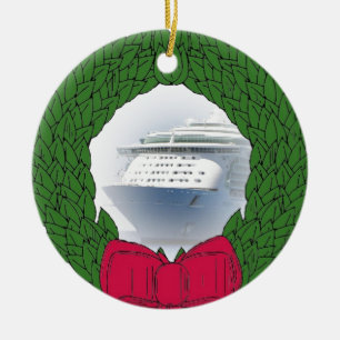 Cruise Ship Dated Christmas Ornament