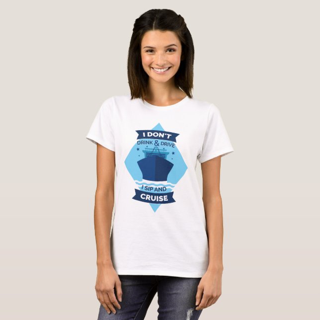 CRUISE SHIP-FUNNIERENQUOTE-T - SHIRT (Vorne ganz)