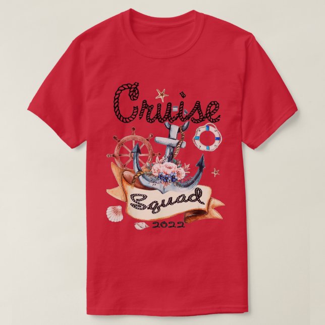 Cruise Squad 2022 Die sonnige Familie Matching Vac T-Shirt (Design vorne)