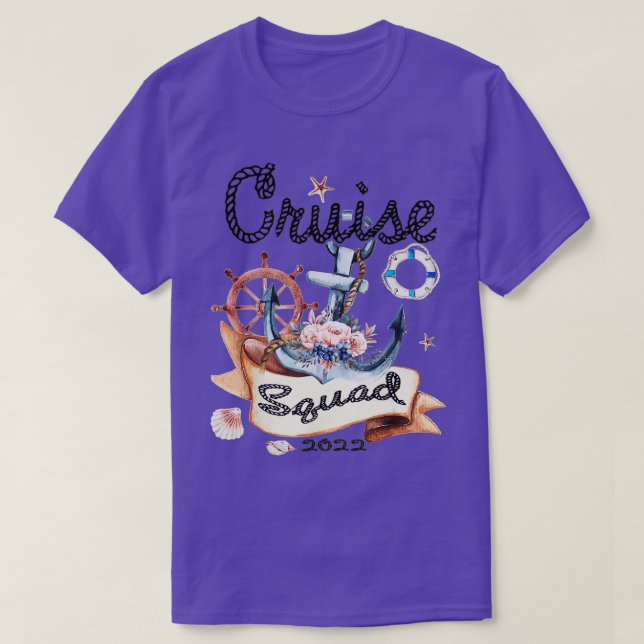 Cruise Squad 2022 Die sonnige Familie Matching Vac T-Shirt (Design vorne)