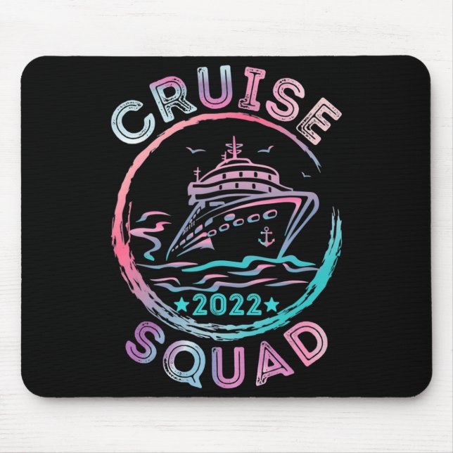 Cruise Squad 2022 Matching Family Group mit Ancho Mousepad (Vorne)