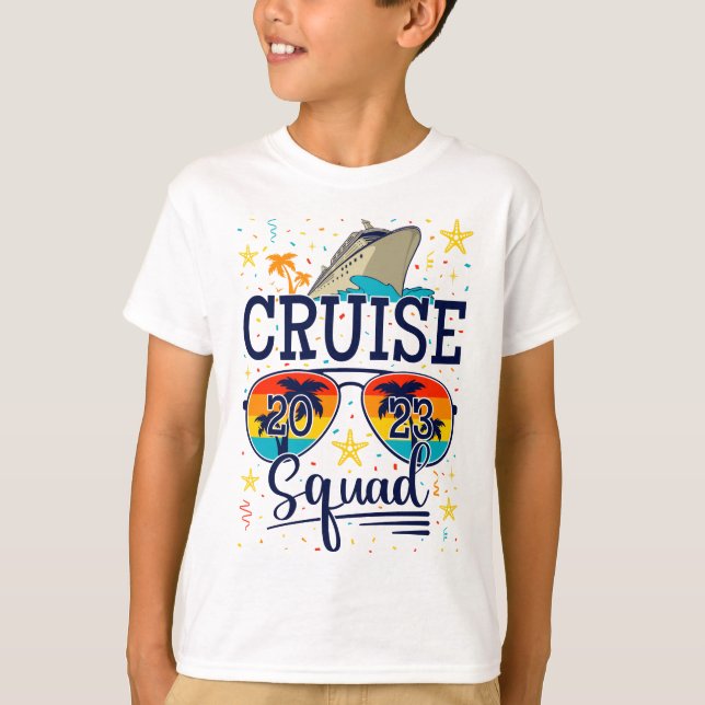 Cruise Squad 2023 Cruising Vacation Boy T-Shirt (Vorderseite)