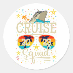Cruise Squad 2023 Kreuzfahrt Runder Aufkleber