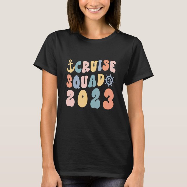 Cruise Squad 2023 Matching Family Trip T-Shirt (Vorderseite)