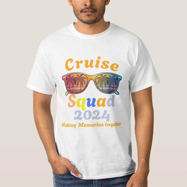 Cruise Squad 2024 Cruising Vacation Men T - Shirt (Vorderseite)
